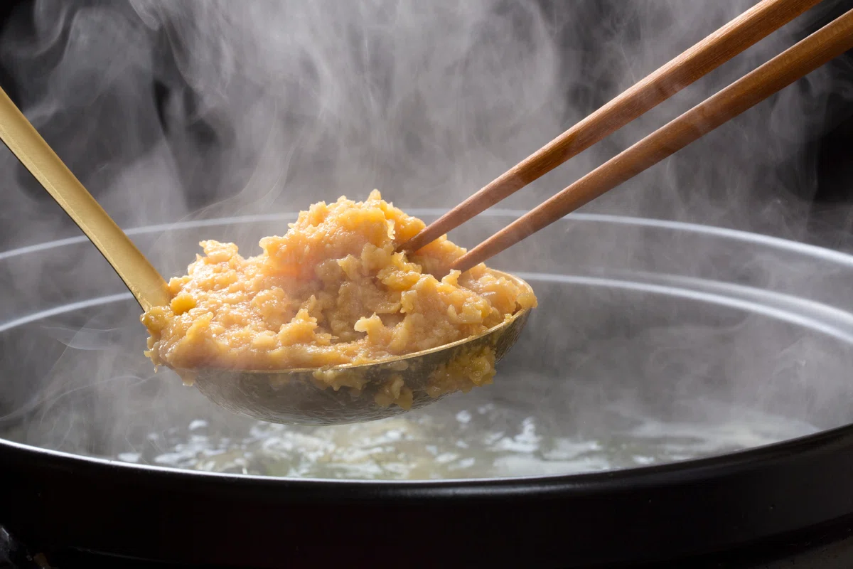 味噌をとく瞬間