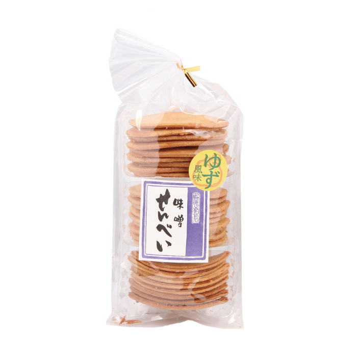 健やかおつまみ ゆずみそせんべい