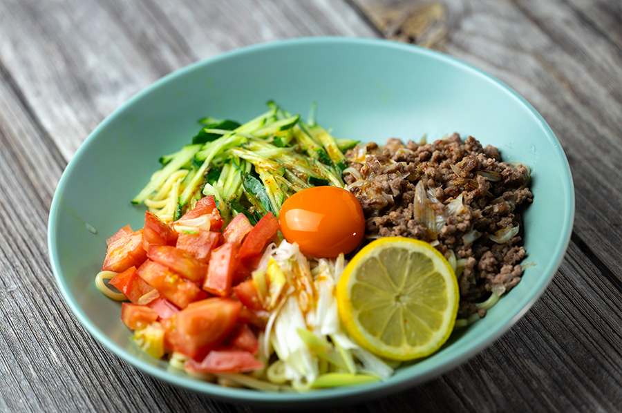 大人のレモン 汁なし坦々麺 調理例