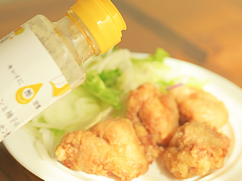 唐揚げにエッセン酢