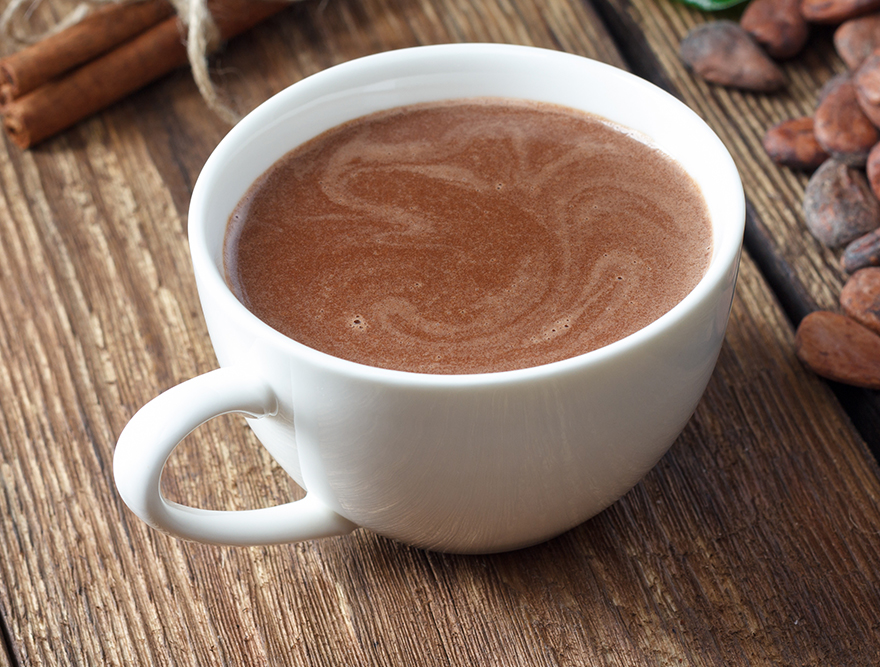 発酵レモンのショコラソースで作るホットチョコレート